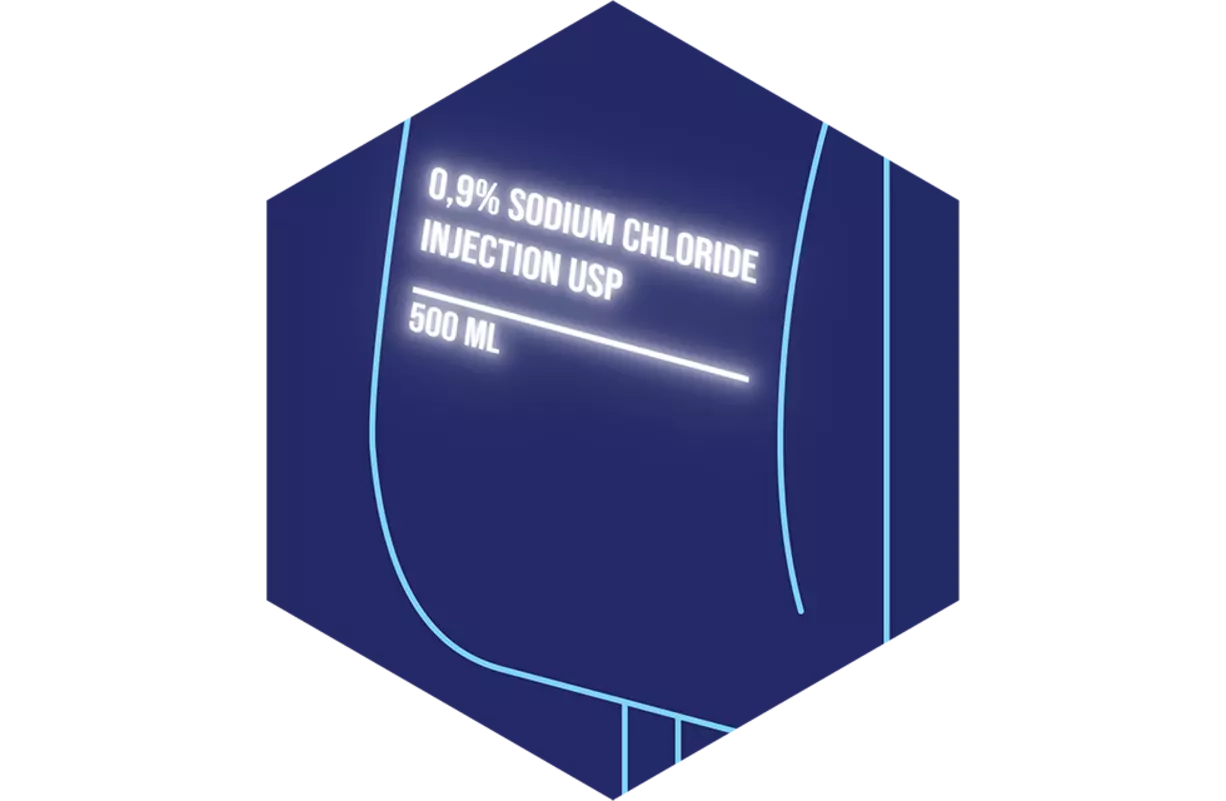 Barrierefreiheit im Gesundheitswesen: Heißprägen & Thermotransfer von LEONHARD KURZ Infusionsbeutel-Icon: Informationsdruck auf Infusionsbeuteln mit LEONHARD KURZ