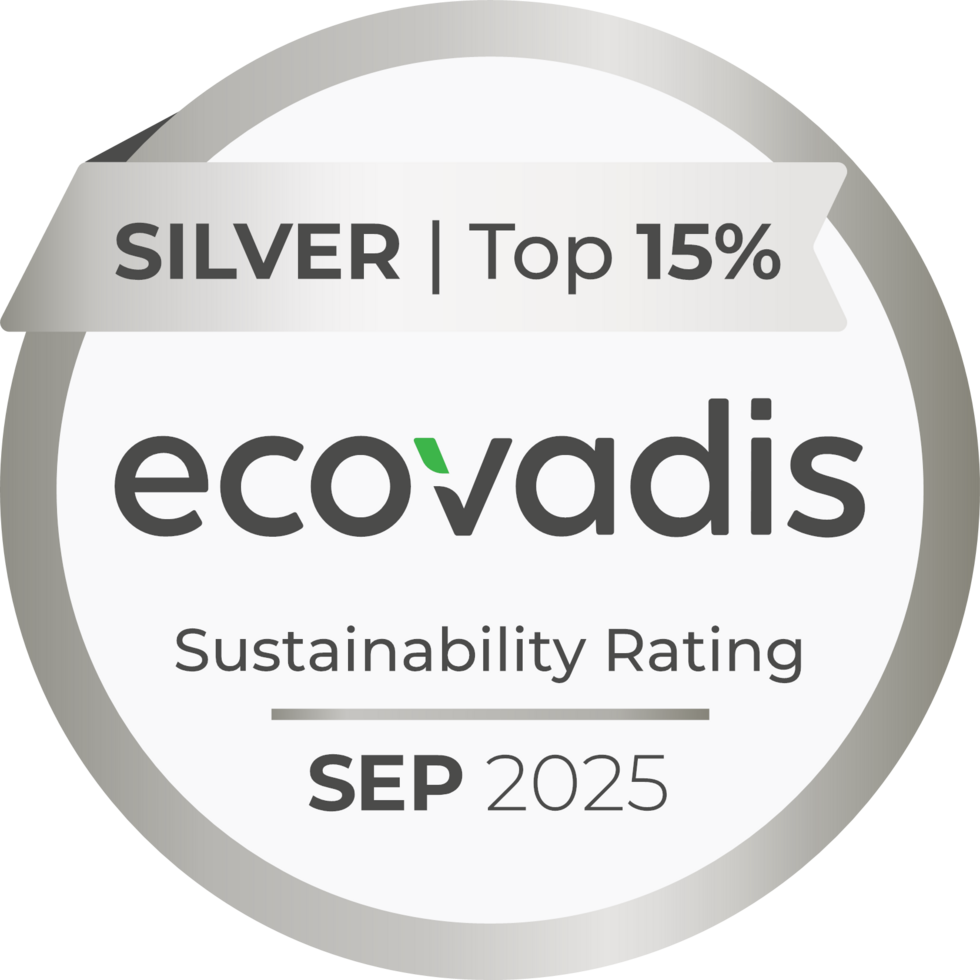 Silber von EcoVadis: Pionierarbeit im Umweltschutz EcoVadis Sustainability Rating: Auszeichnung in Silber