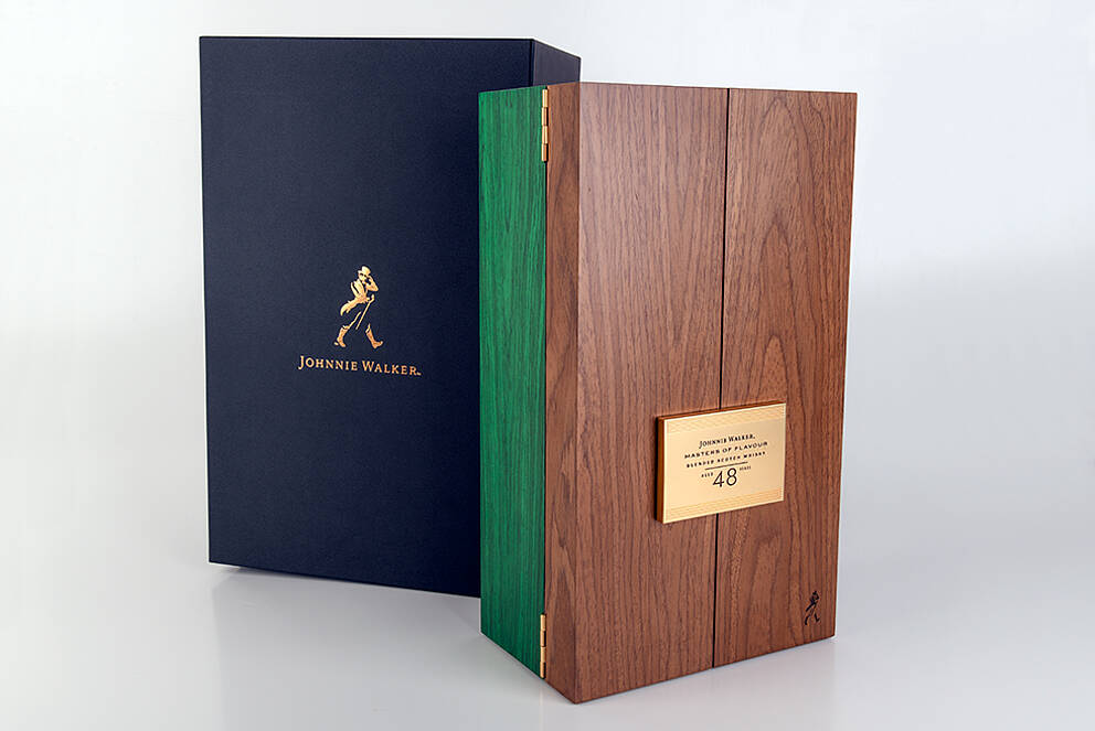 Spezialverpackung der Johnnie-Walker-Edition "Masters of Flavour"