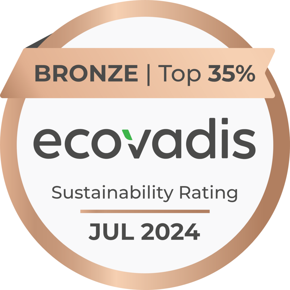 Silber von EcoVadis: Pionierarbeit im Umweltschutz EcoVadis Sustainability Rating: Auszeichnung in Silber
