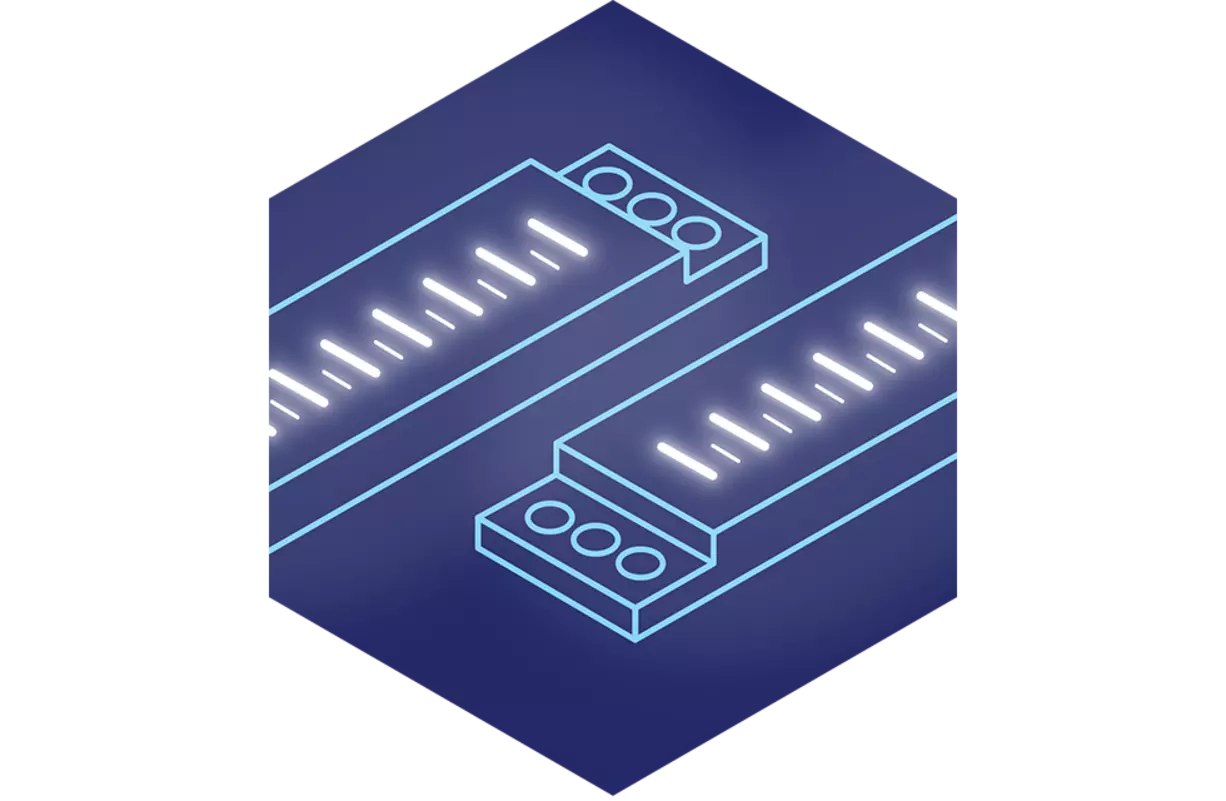 Robuste, widerstandsfähige Thermoprägungen von KURZ zum Authentifizieren, Kennzeichnen & Beschriften Teststreifen-Icon: KURZ-Heißprägefolien auf Objektträger