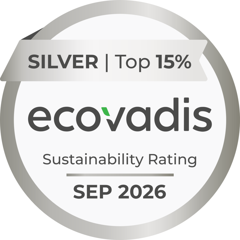 Silber von EcoVadis: Pionierarbeit im Umweltschutz EcoVadis Sustainability Rating: Auszeichnung in Silber